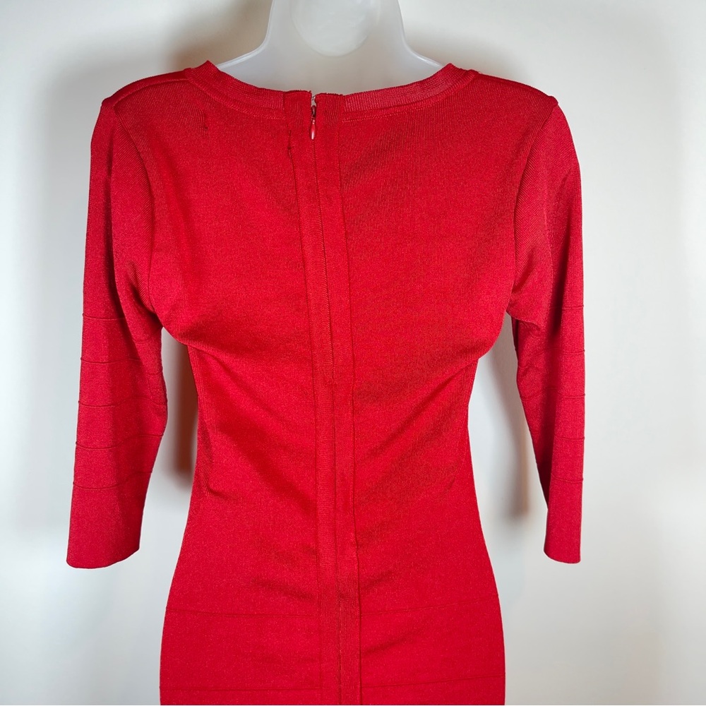 Kardashian Kollection Signature Red Bandage Dress, Size Women's XS - Picture 8 of 10